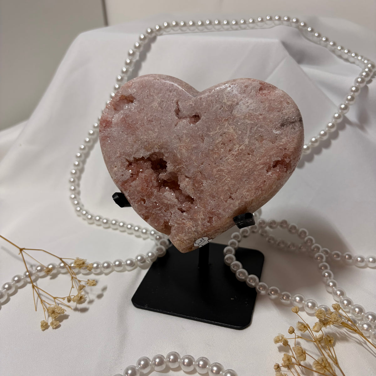 Pink Amethyst Heart - Piece B