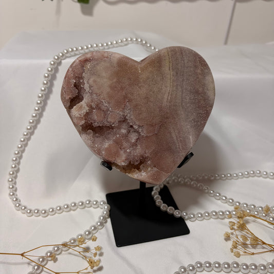 Pink Amethyst Heart - Piece D