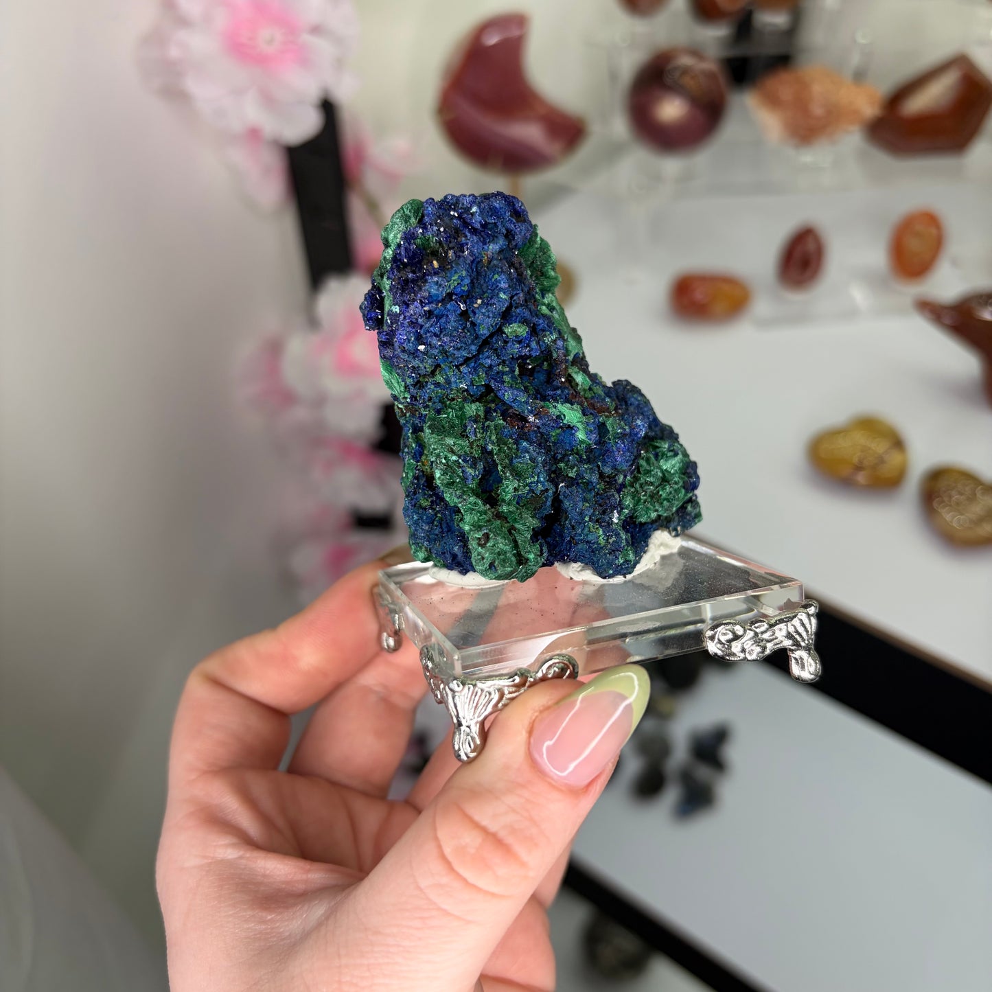 Azurite with Malachite Specimen