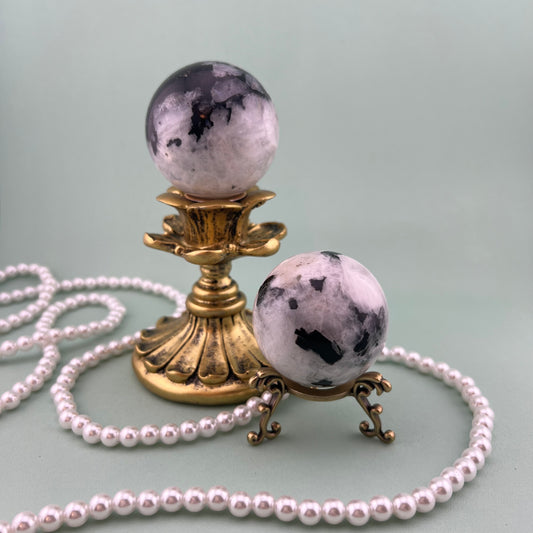Rainbow Moonstone Spheres