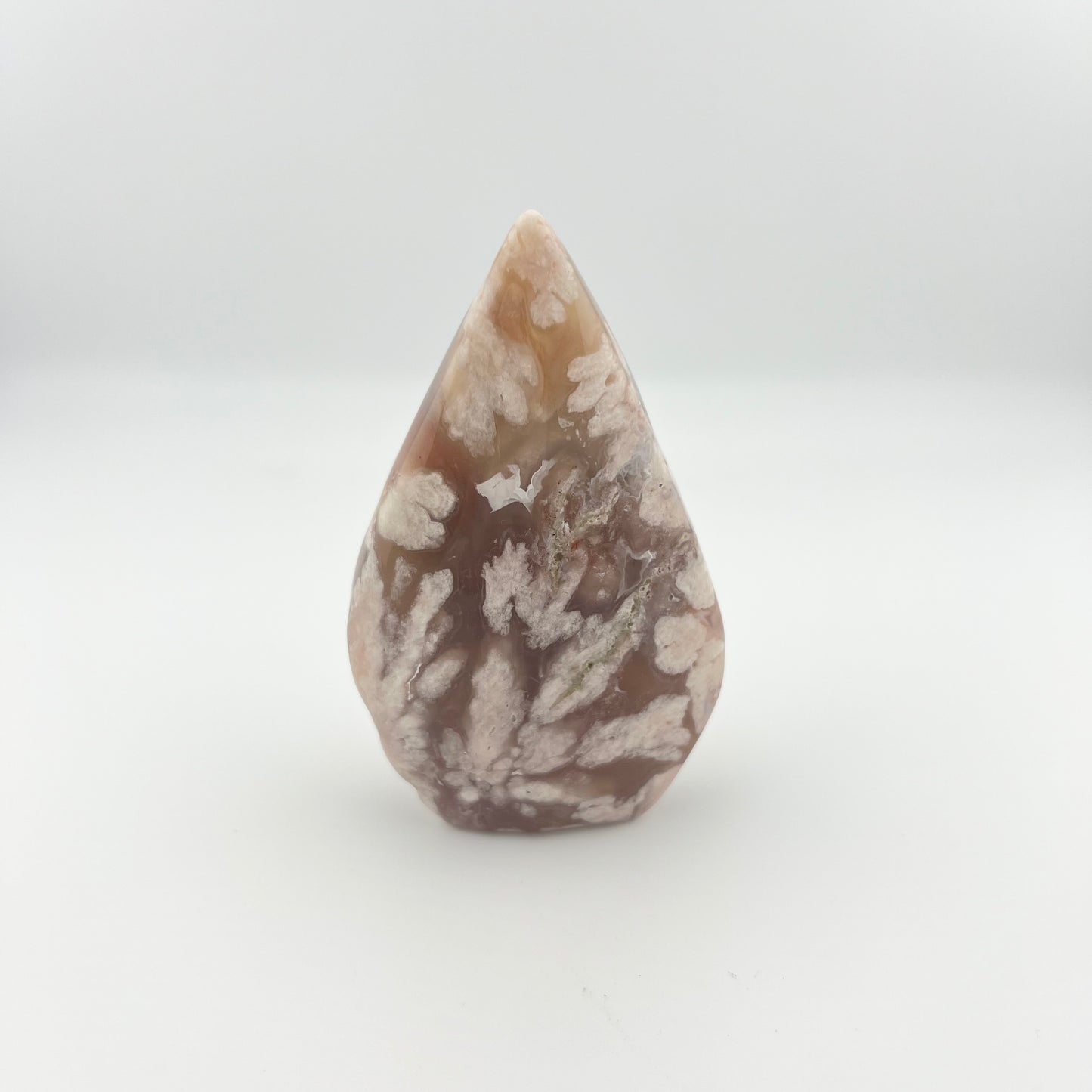 Flower Agate Teardrop