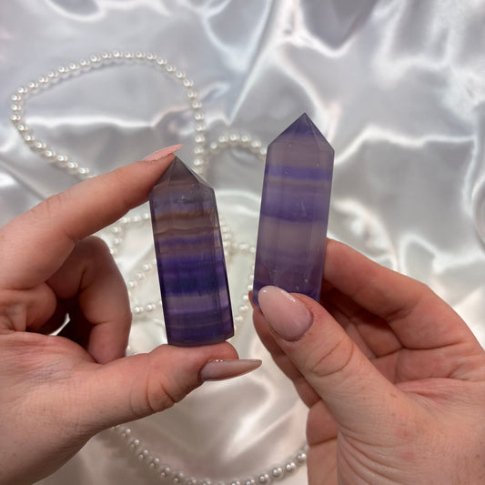 Purple Fluorite Towers from PureZen Minerals, view 1