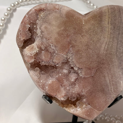 Pink Amethyst Heart - Piece D