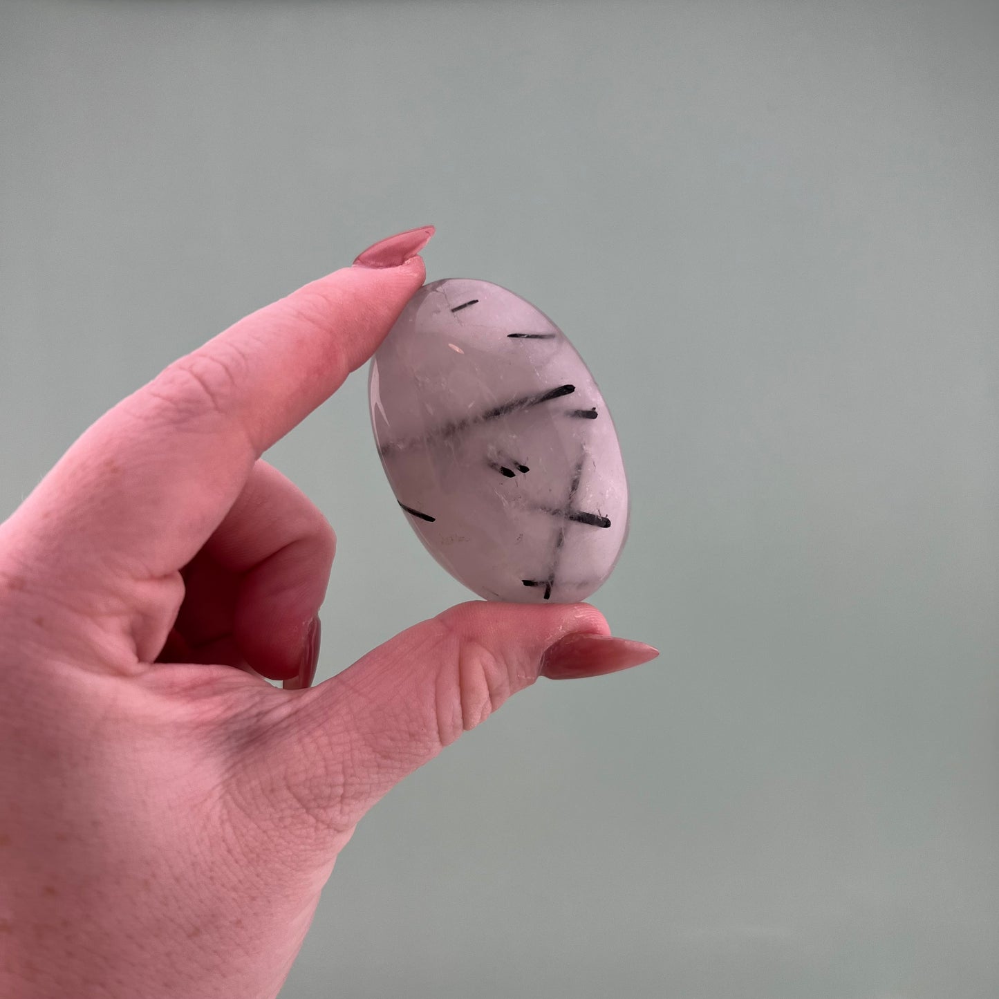 Tourmaline in Quartz Palms