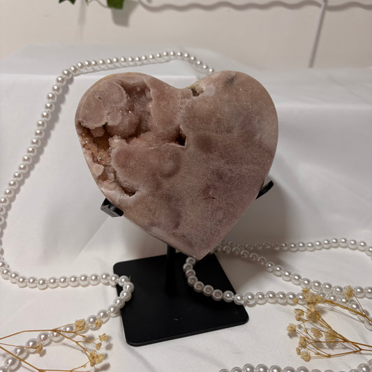 Pink Amethyst Heart - Piece C