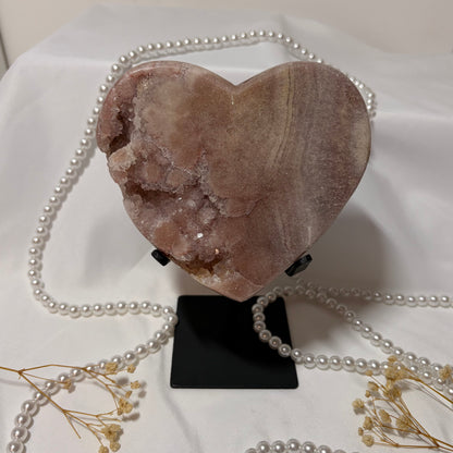 Pink Amethyst Heart - Piece D