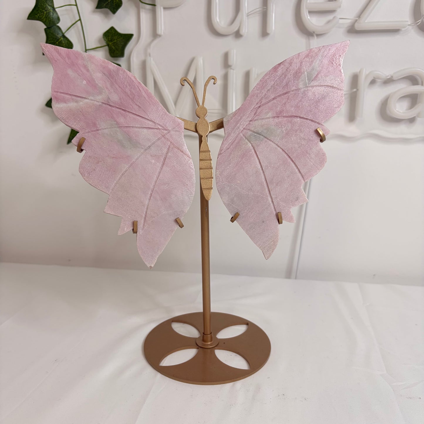 Pink Opal Butterfly Wings