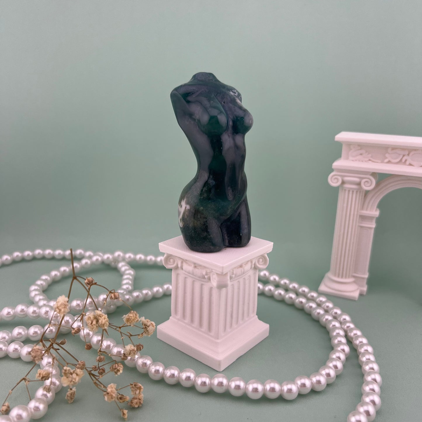 Moss Agate Goddess Body