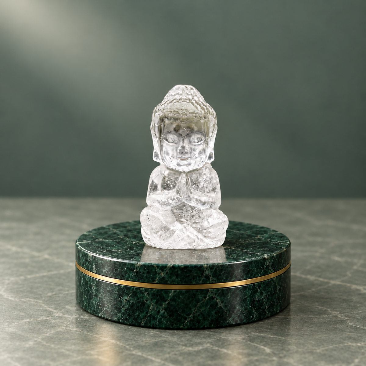 Clear Quartz Buddha