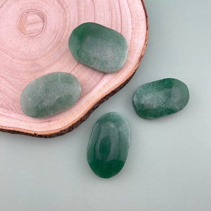 Green Aventurine Palm Stones from PureZen Minerals, view 1