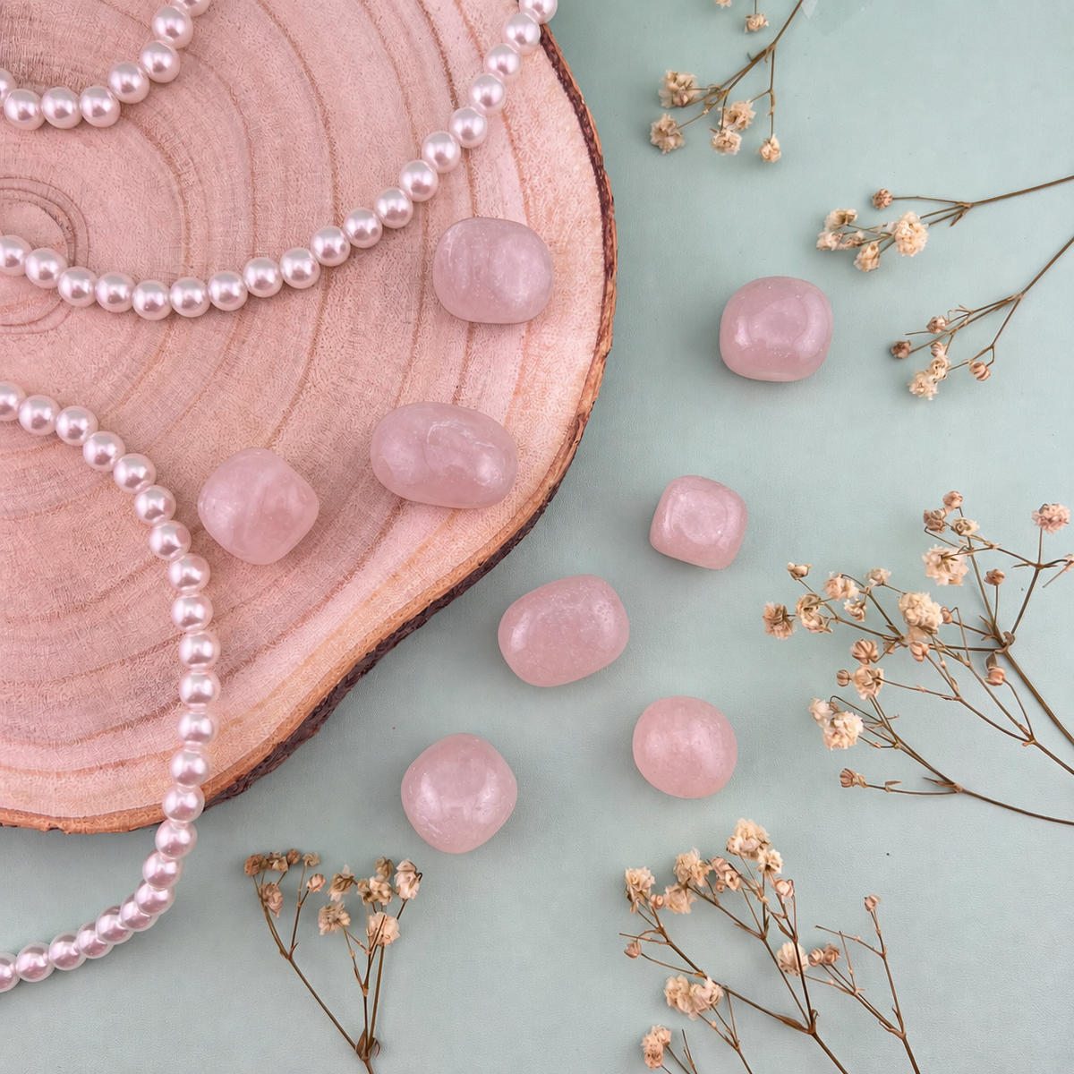 Rose Quartz Tumbles