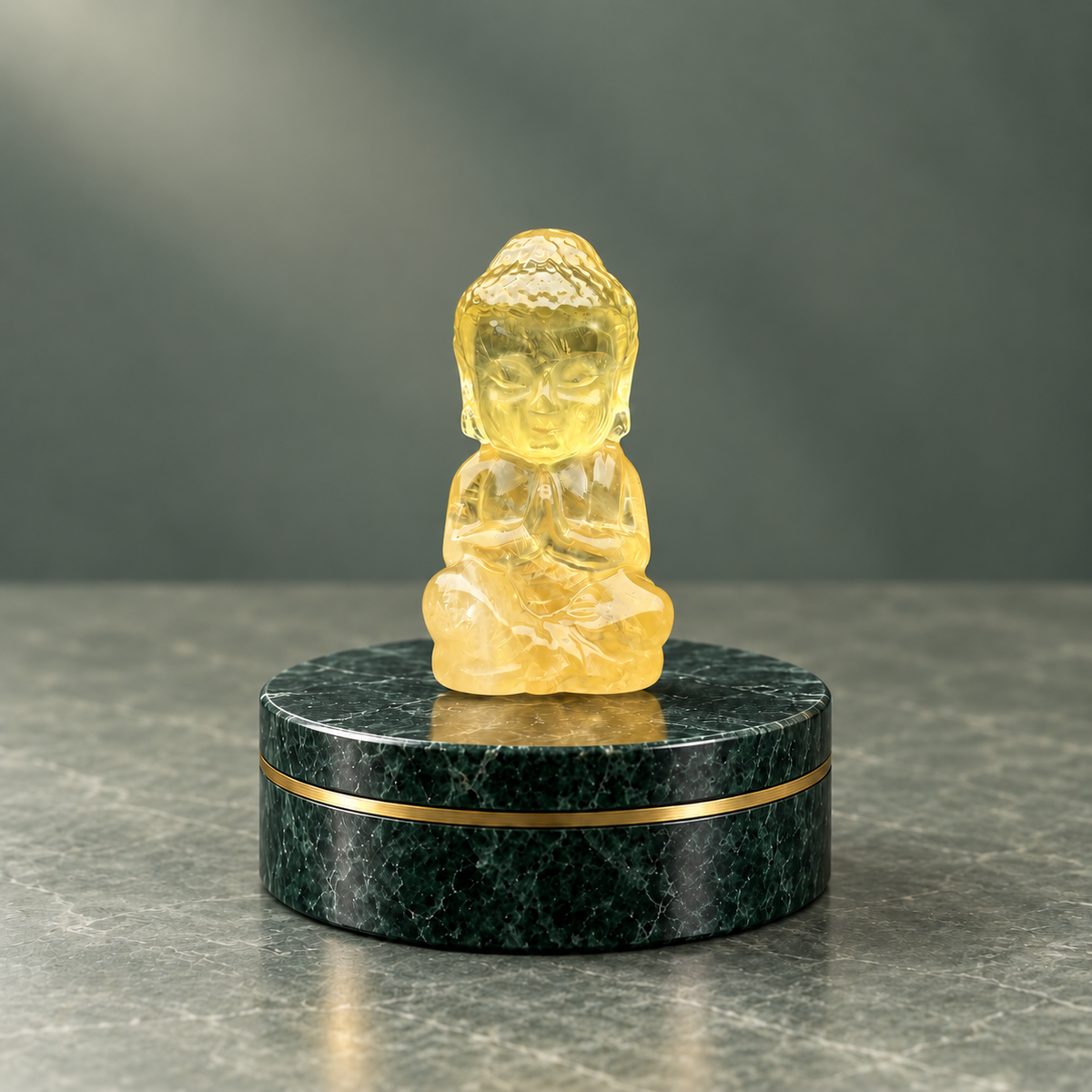 Citrine Buddha - Piece B