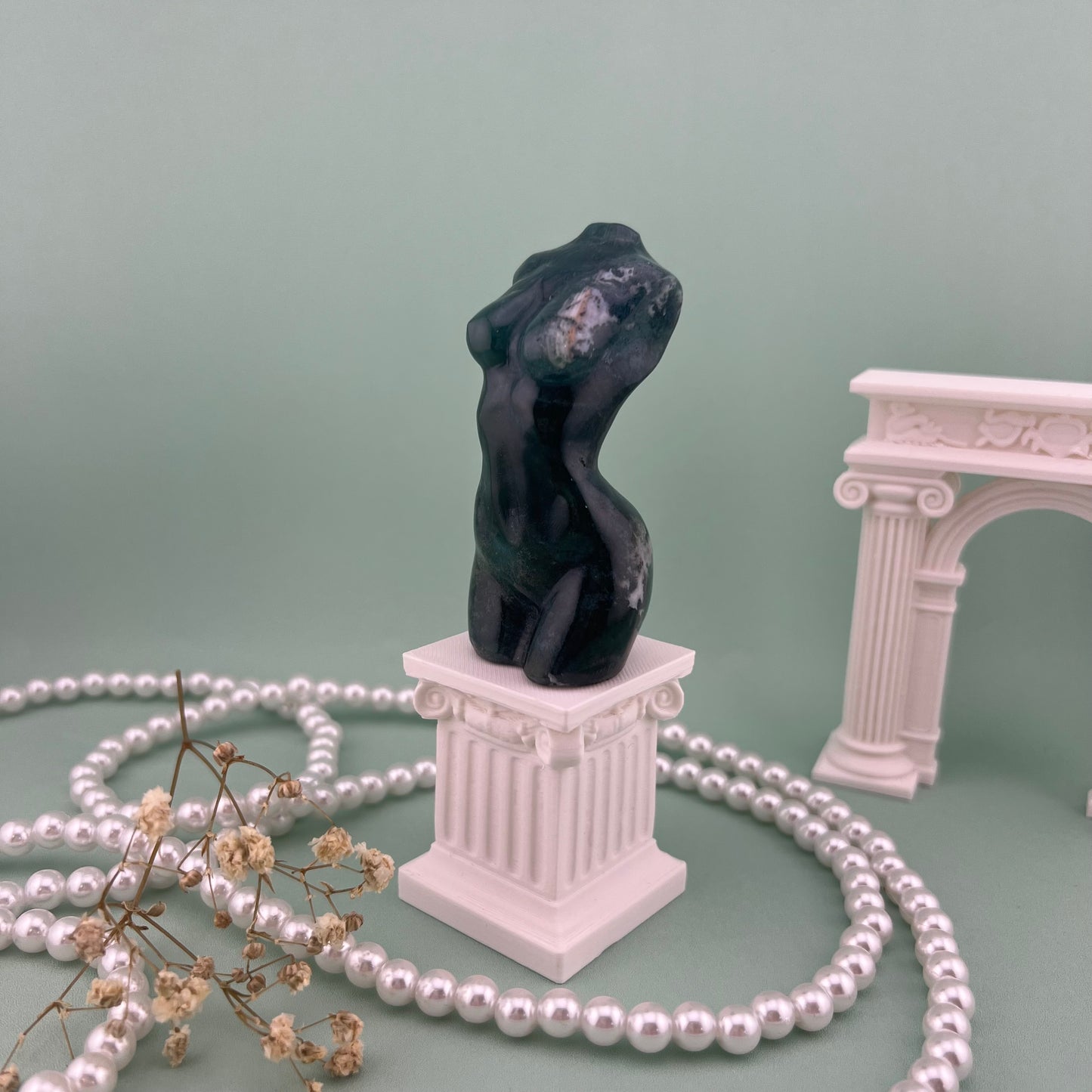 Moss Agate Goddess Body