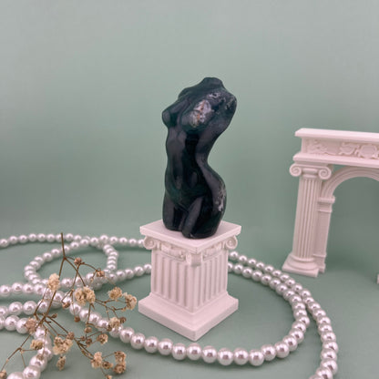Moss Agate Goddess Body from PureZen Minerals, view 1