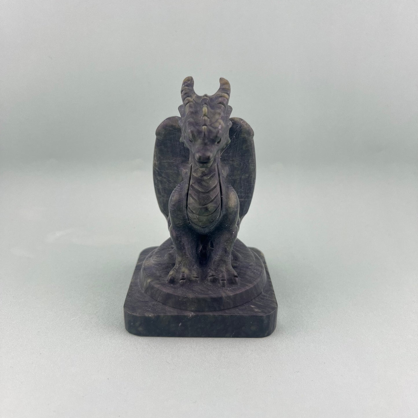 Green Jade Large Dragon Carving