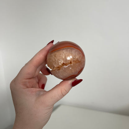 Carnelian Sphere – Piece A from PureZen Minerals, view 2