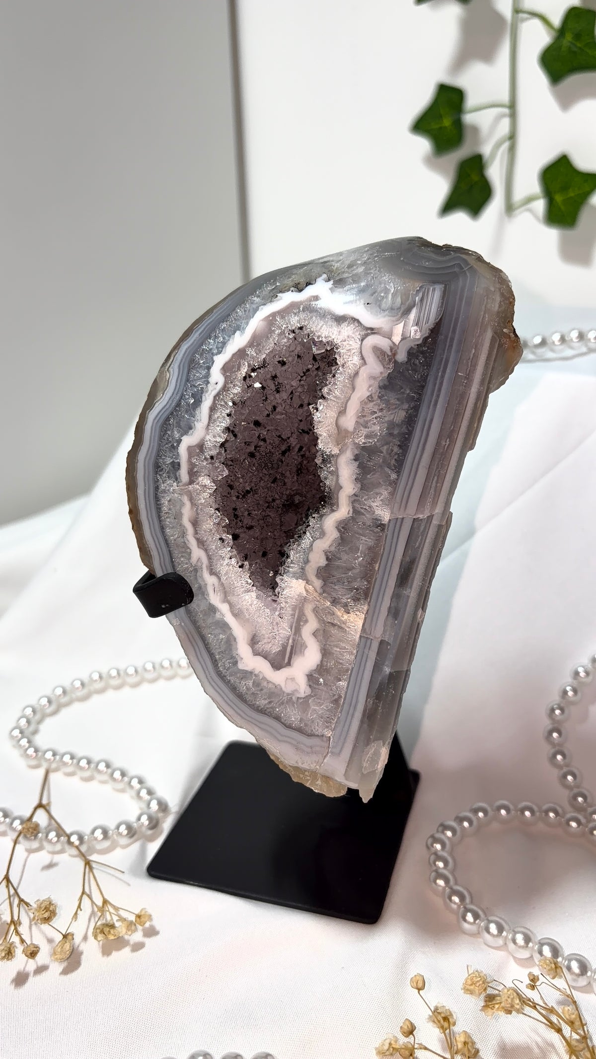 Large Geode on Stand - Piece C