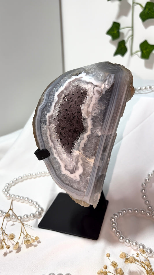 Large Geode on Stand - Piece C