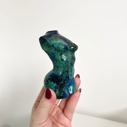 Azurite and Malachite Goddess Body