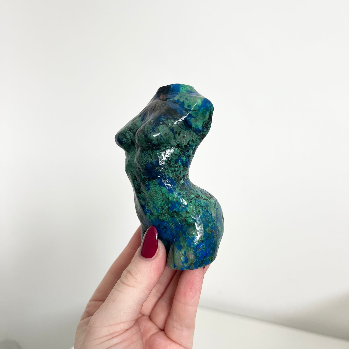 Azurite and Malachite Goddess Body