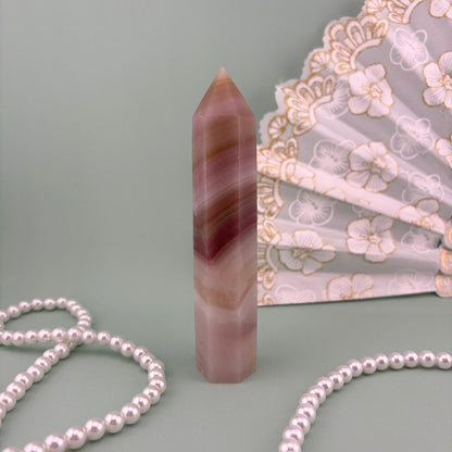 Pink Onyx Crystal Towers from PureZen Minerals, view 2
