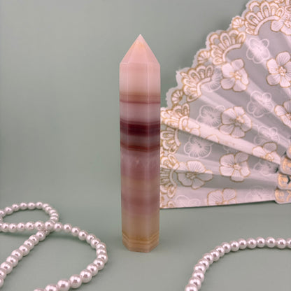 Pink Onyx Crystal Towers from PureZen Minerals, view 3