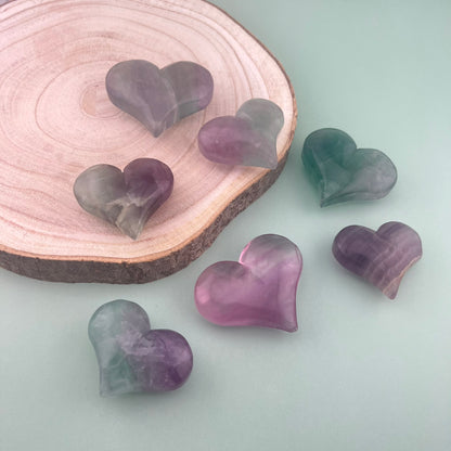 Fluorite Hearts from PureZen Minerals, view 1