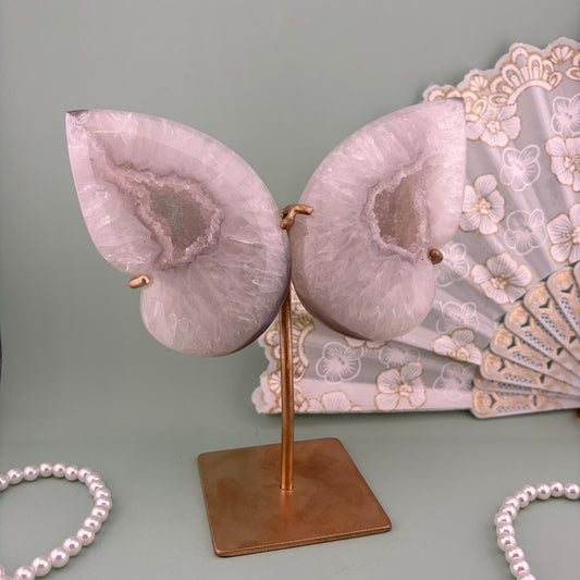 Brazilian Agate Butterfly on Custom Stand