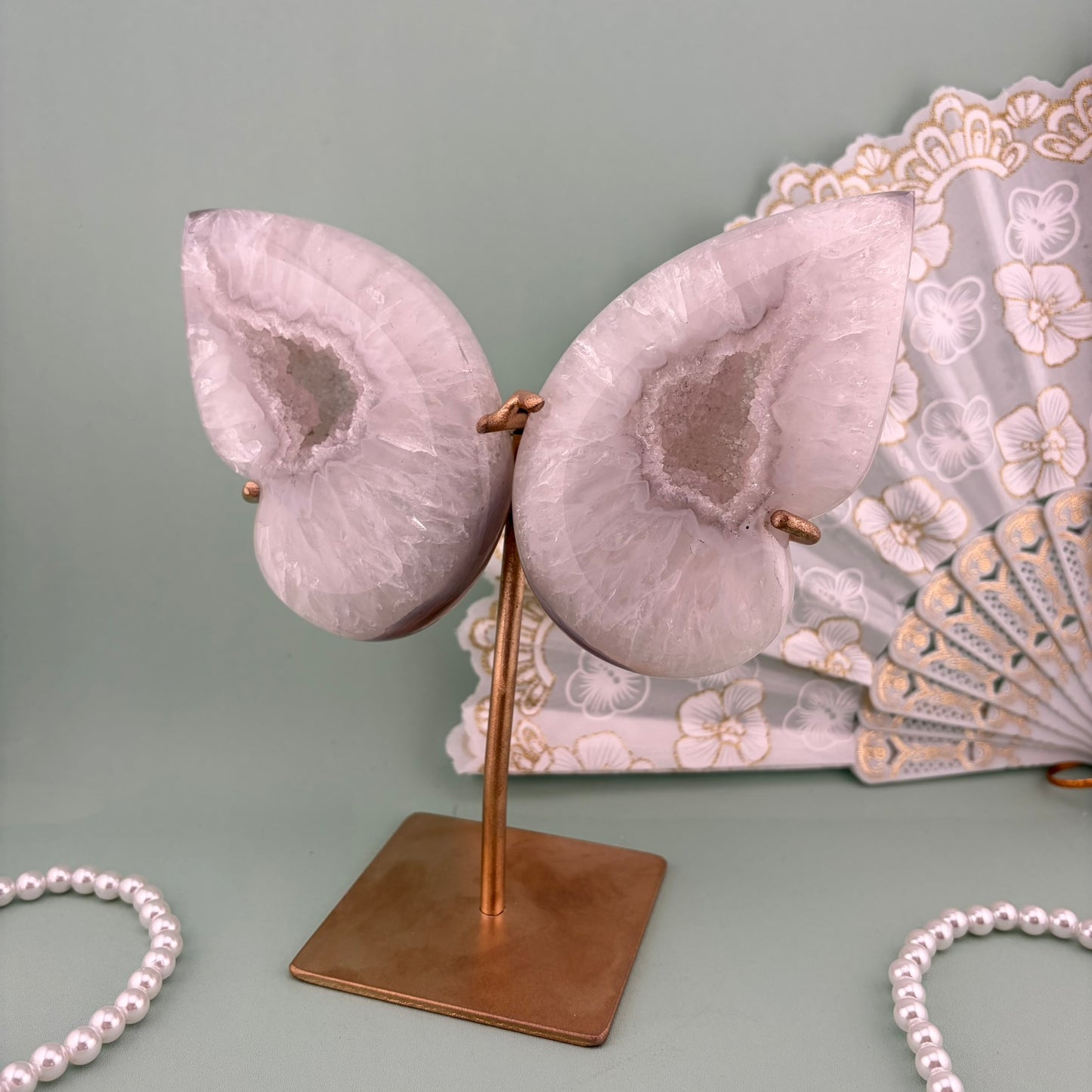 Brazilian Agate Butterfly on Custom Stand