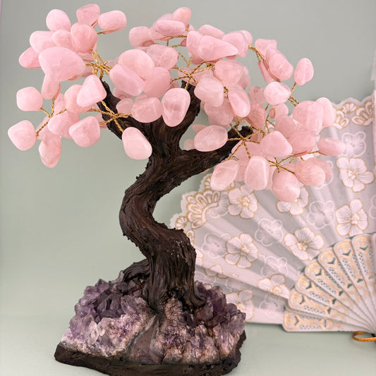 Rose Quartz Money Tree
