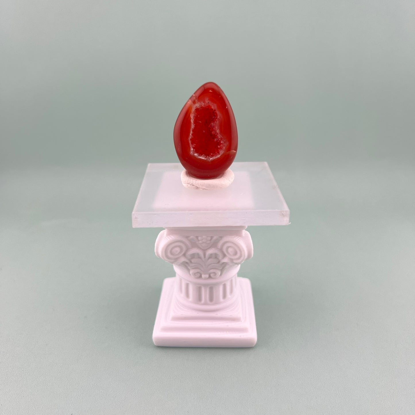 Carnelian Druzy Eggs