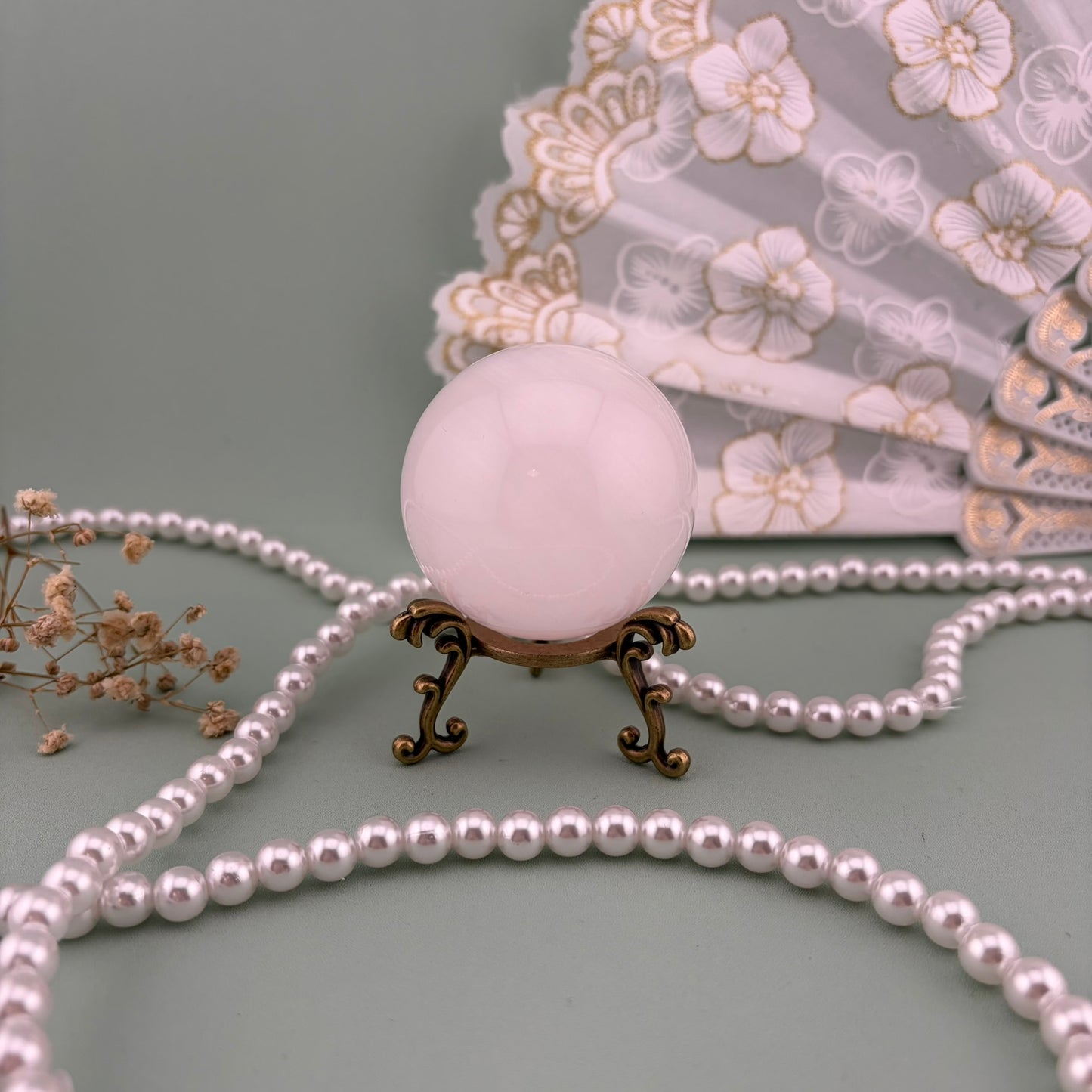 Pink Mangano Calcite Sphere A