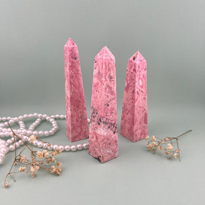 Peruvian Rhodonite Towers from PureZen Minerals, view 1