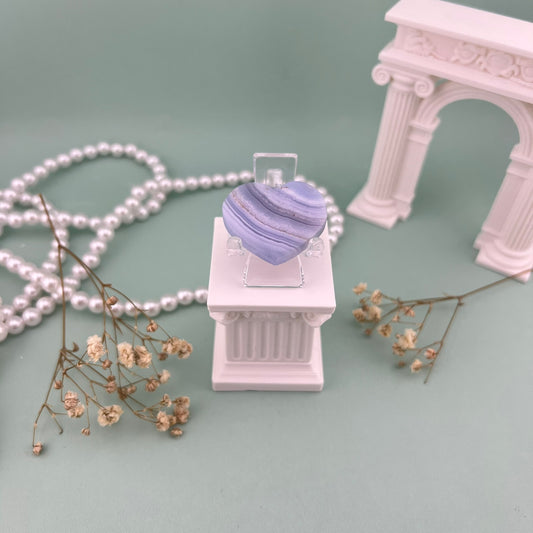 Blue Lace Agate Heart A