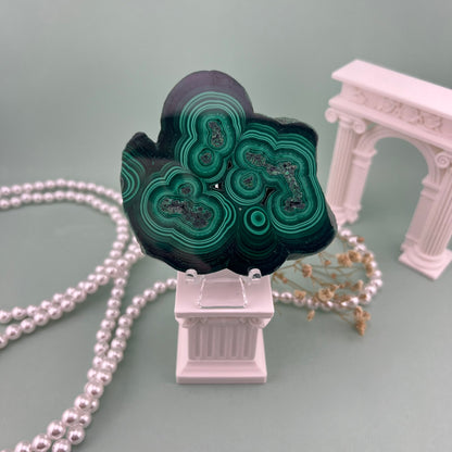 Malachite Slab – Piece A from PureZen Minerals, view 1