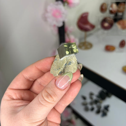 Pyrite on Matrix – Piece A from PureZen Minerals, view 2