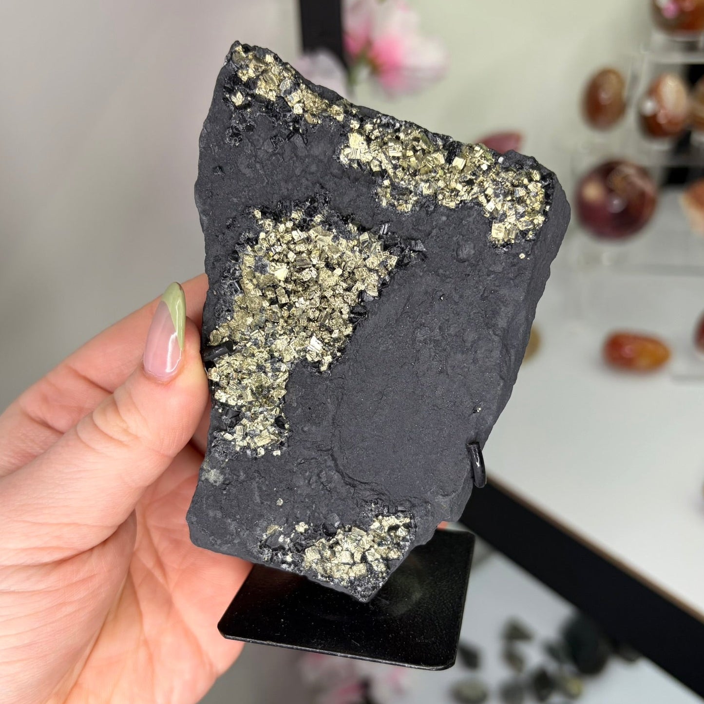 Shungite with Pyrite B