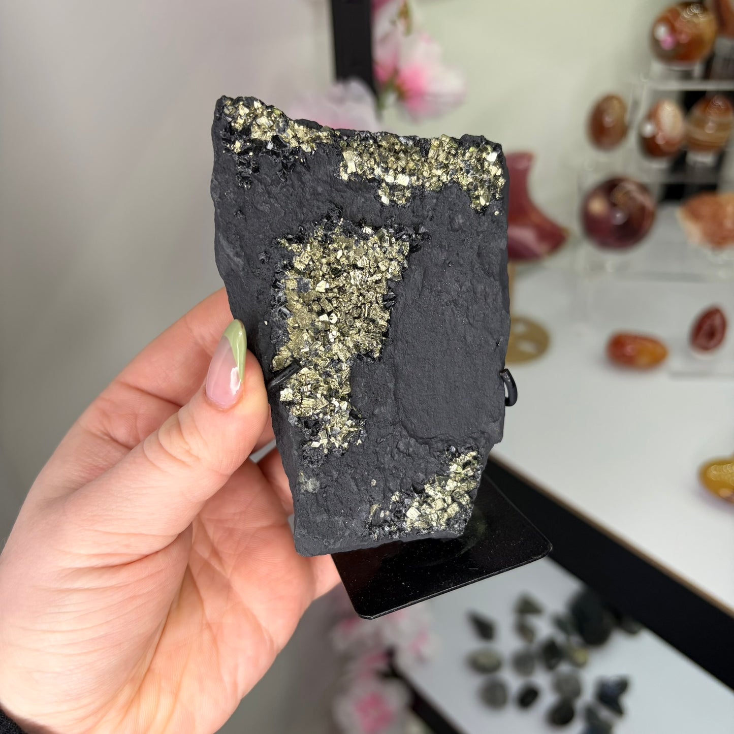 Shungite with Pyrite B
