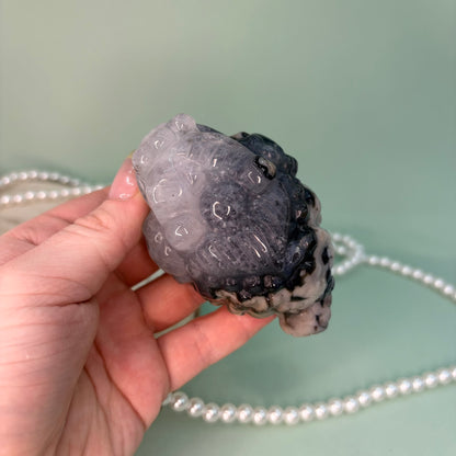 Volcano Agate Money Toad – Piece A from PureZen Minerals, view 1