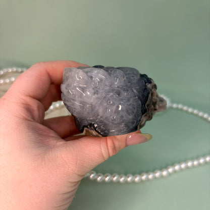 Volcano Agate Money Toad – Piece A from PureZen Minerals, view 2