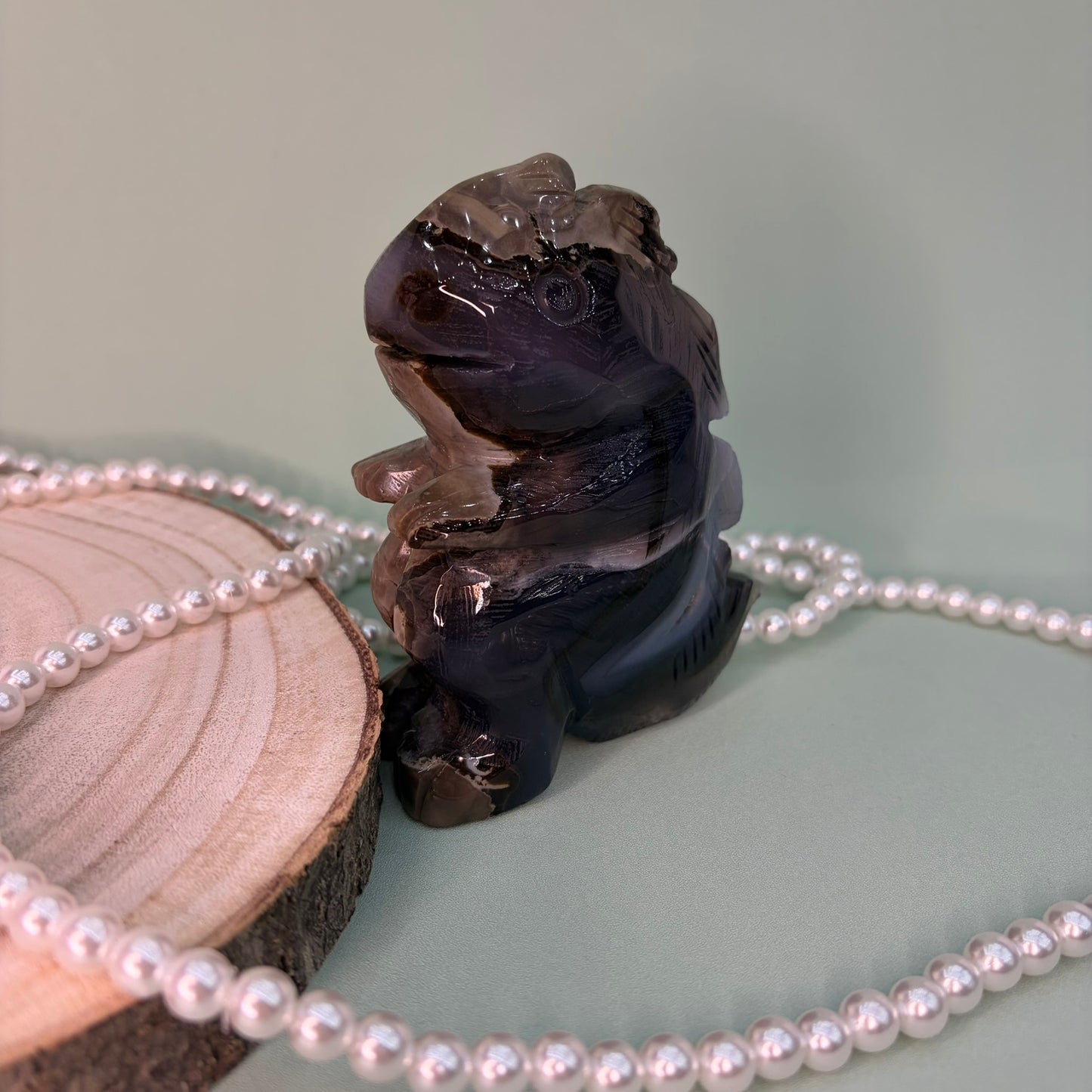 Volcano Agate Cubby Dino