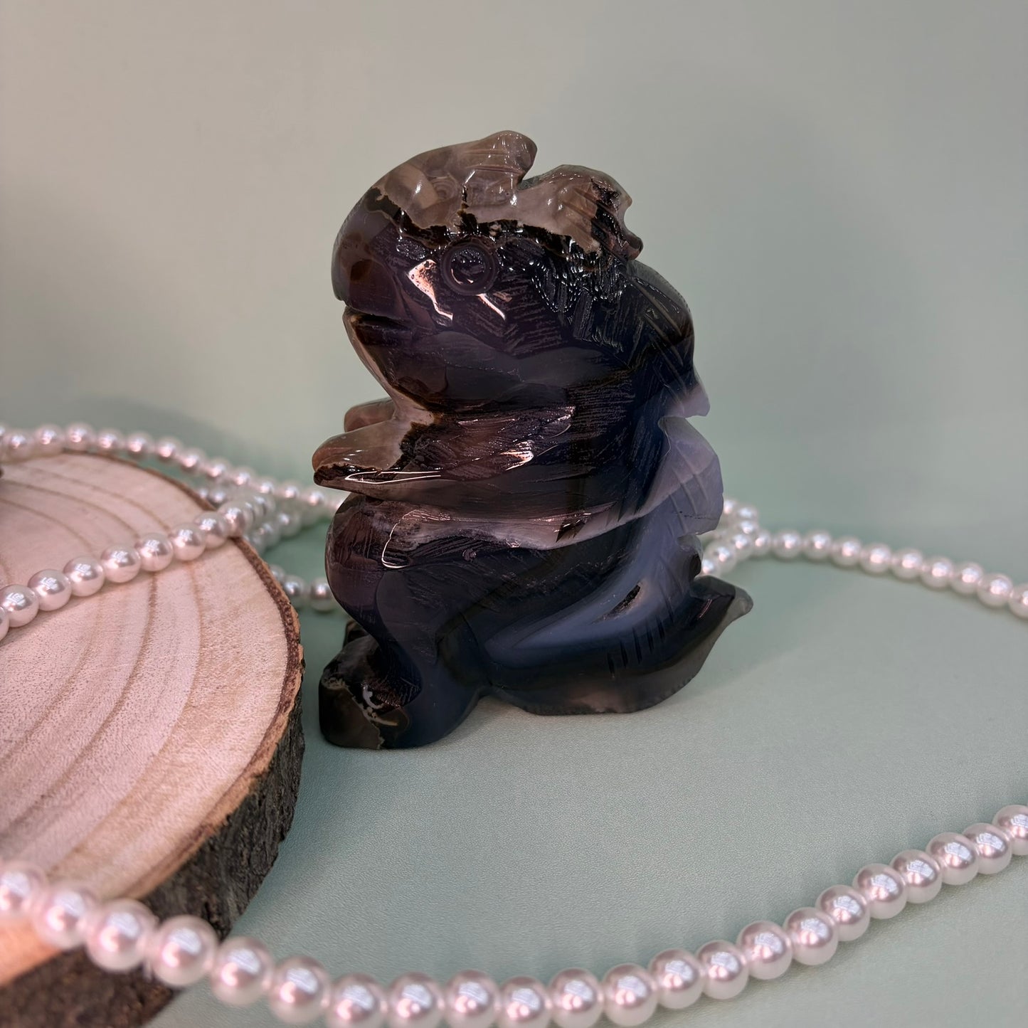 Volcano Agate Cubby Dino