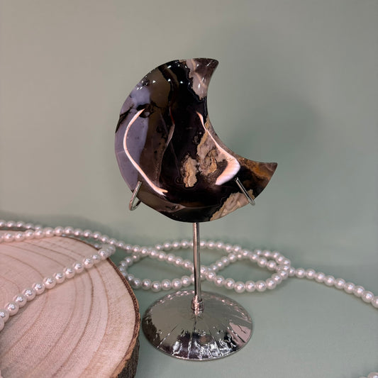 Volcano Agate Moon