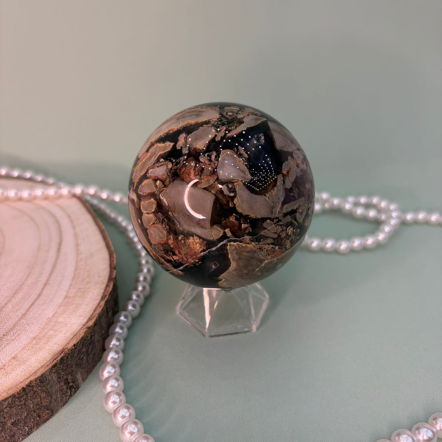 Volcano Agate Sphere B
