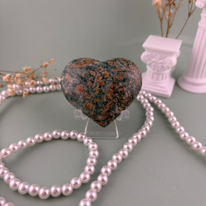 Green Aventurine Heart – Piece A from PureZen Minerals, view 2