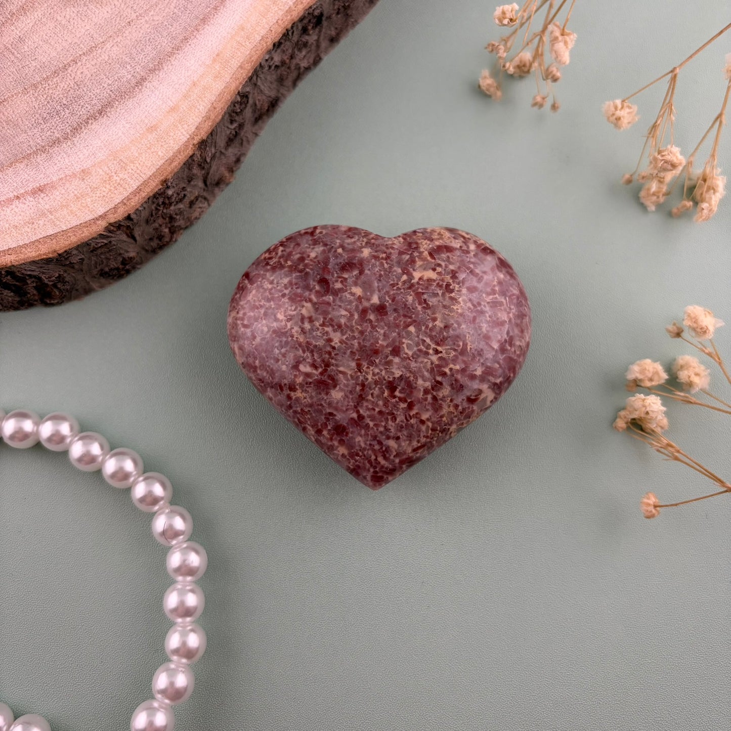Strawberry Calcite Heart C