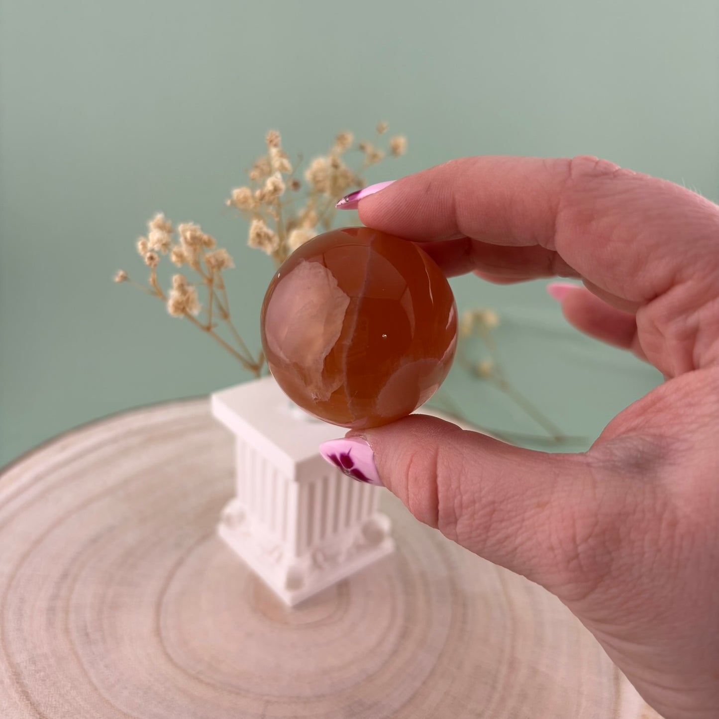Honey Calcite Sphere A