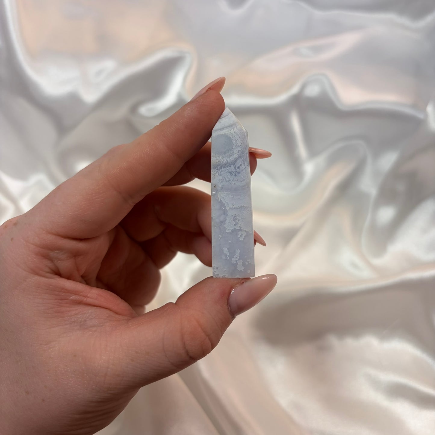 Blue Lace Agate Tower D