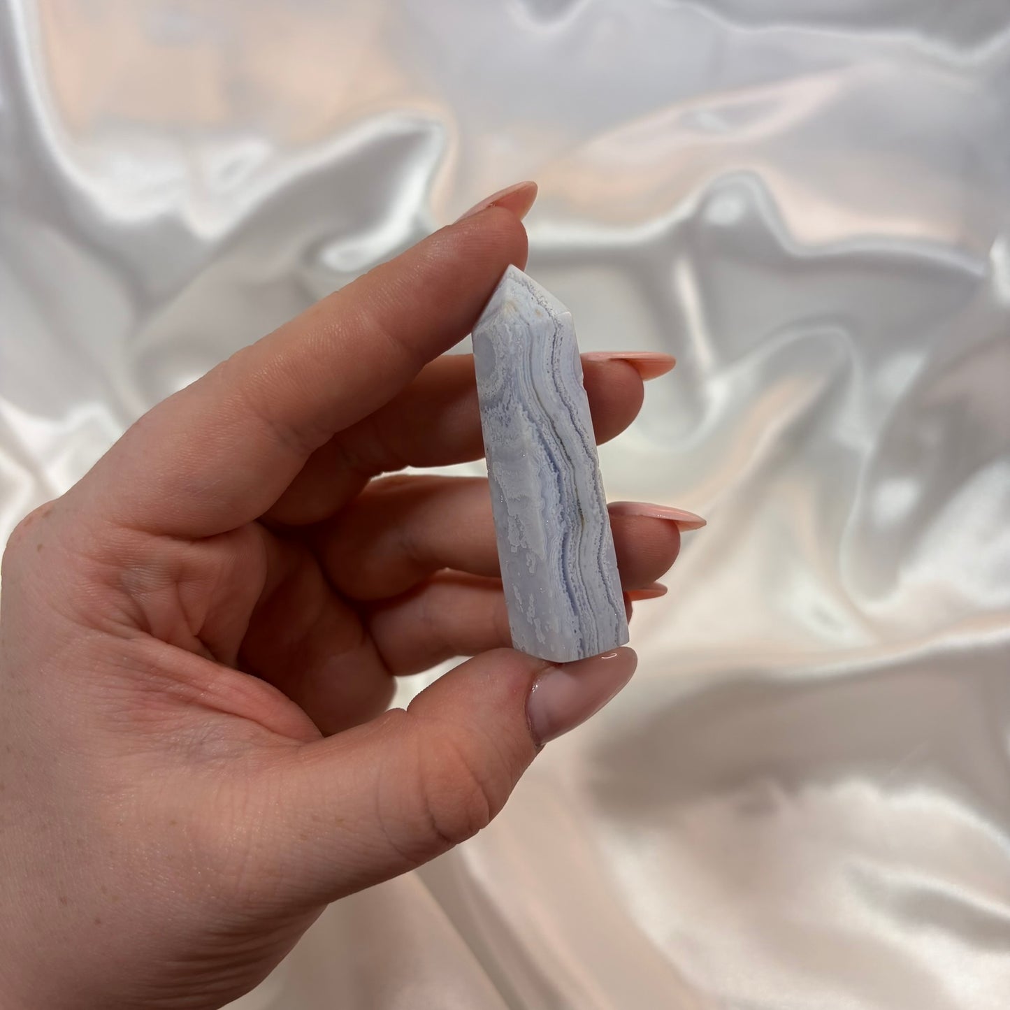 Blue Lace Agate Tower D