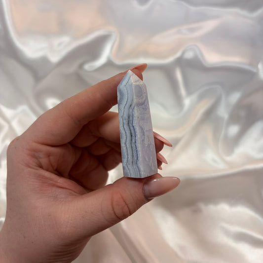 Blue Lace Agate Tower D
